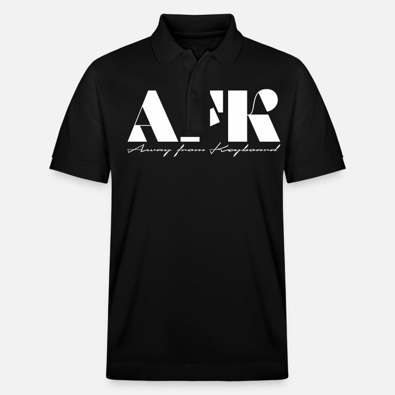 AFK Away from Keyboard - Stanley/Stella Unisex Bio-Poloshirt PREPSTER - Schwarz