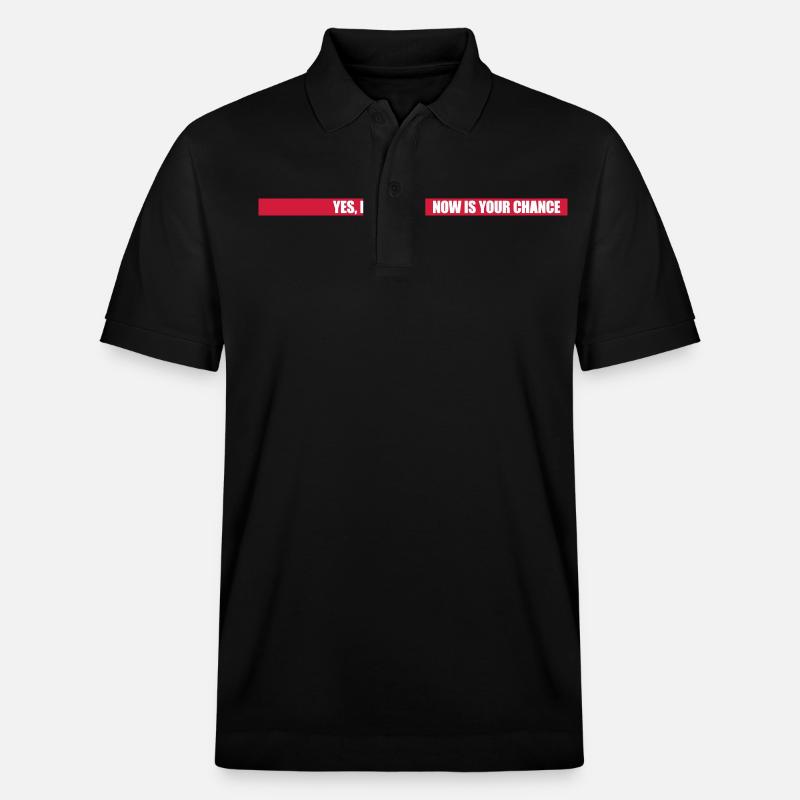 single now your chance - Stanley/Stella Unisex Bio-Poloshirt PREPSTER - Schwarz