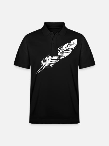 feather - Stanley/Stella Unisex Organic Polo Shirt PREPSTER - black