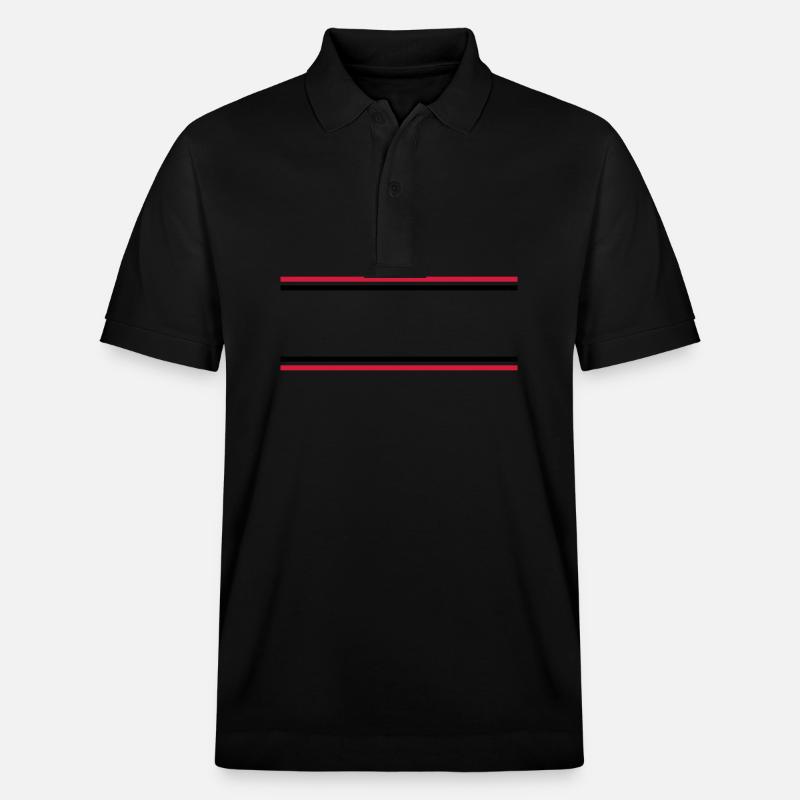 Trait du symbole linéaire - Polo PREPSTER bio Stanley/Stella Unisexe - noir