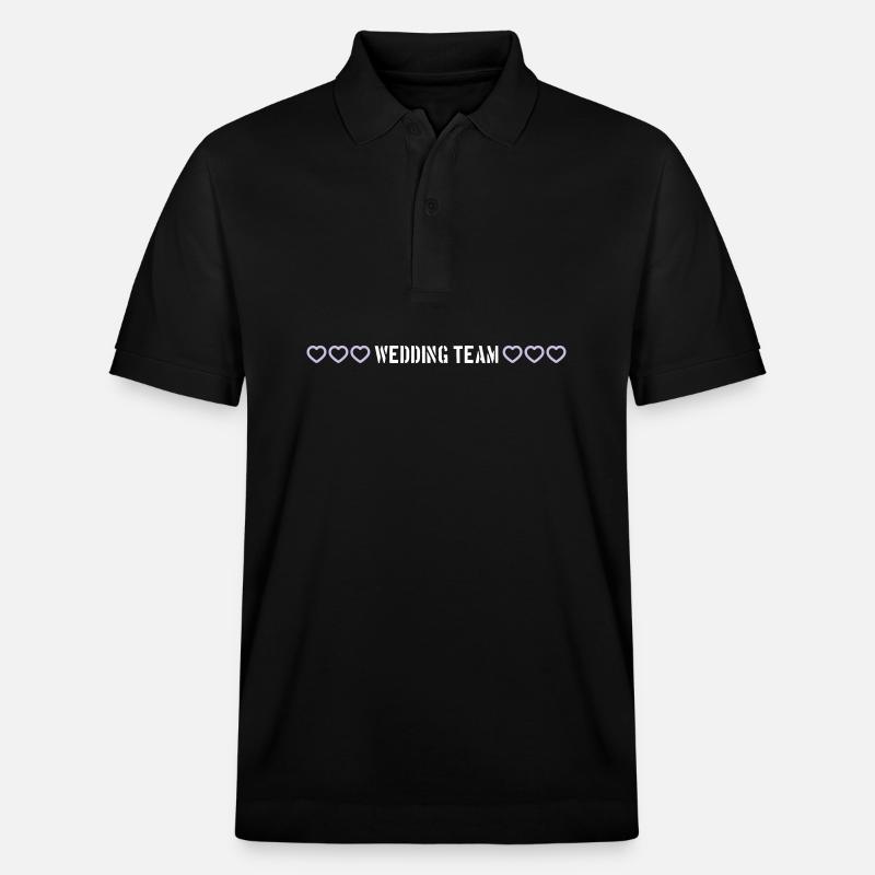 Coeurs d’équipe de mariage - Polo PREPSTER bio Stanley/Stella Unisexe - noir