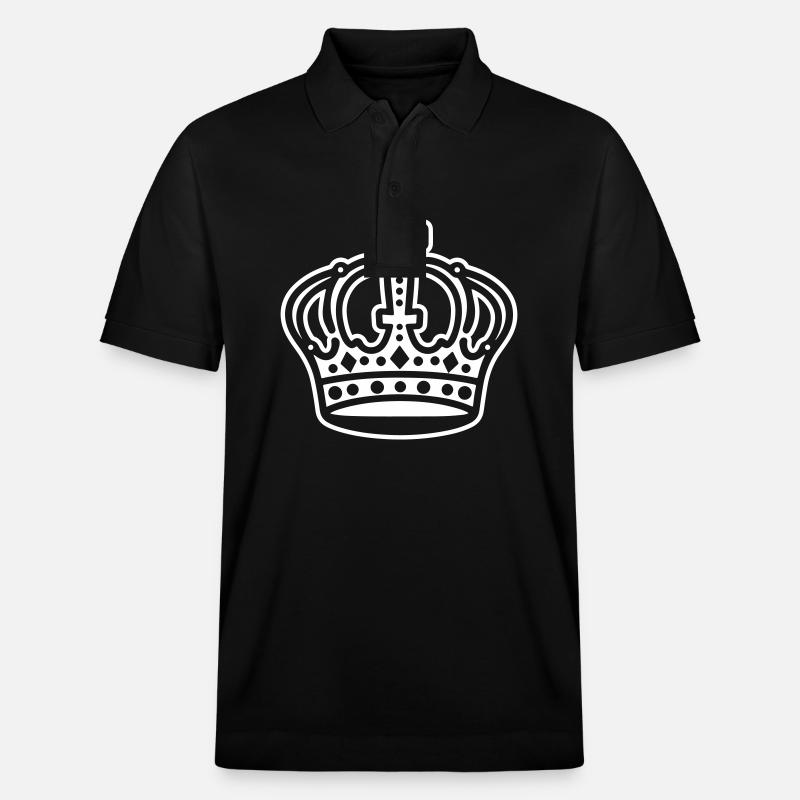 Krone Icon Logo - Stanley/Stella Unisex Bio-Poloshirt PREPSTER - Schwarz