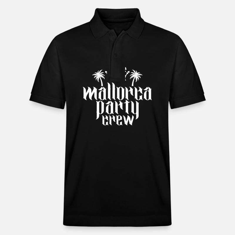 Mallorca Party Crew - Polo PREPSTER bio Stanley/Stella Unisexe - noir