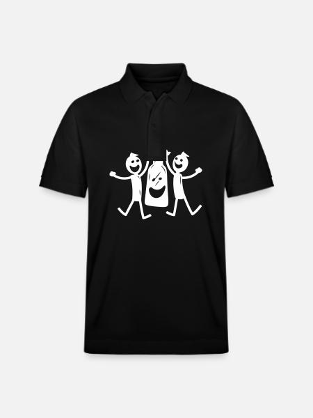 Celebrate bachelor party - Stanley/Stella Unisex Organic Polo Shirt PREPSTER - black