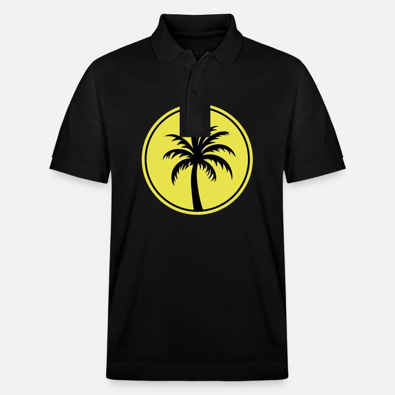 Palme Urlaub Strand - Stanley/Stella Unisex Bio-Poloshirt PREPSTER - Schwarz