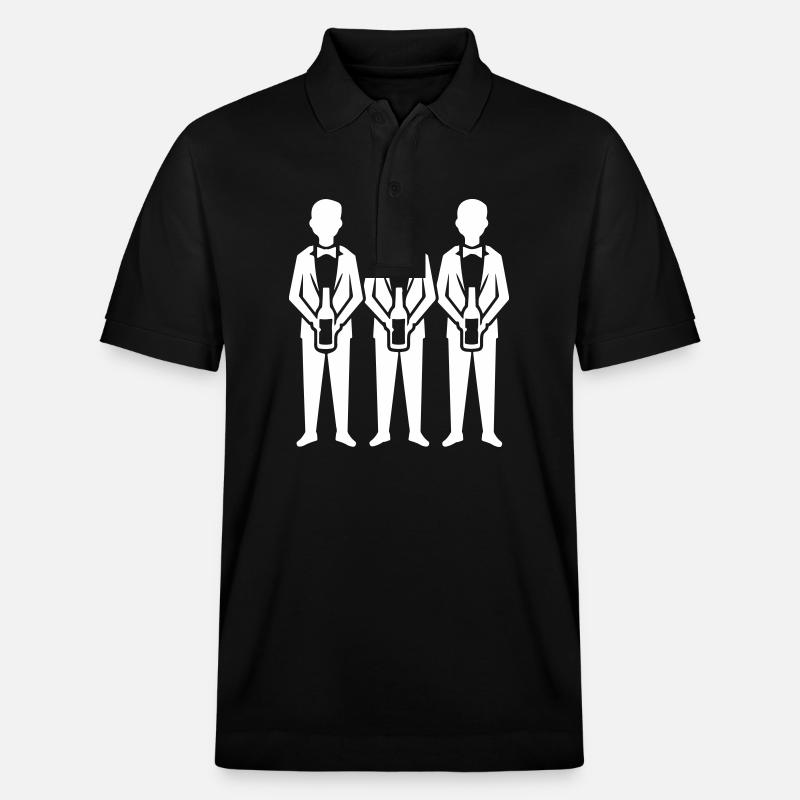 Bräutigam Team Junggesellenabschied - Stanley/Stella Unisex Bio-Poloshirt PREPSTER - Schwarz