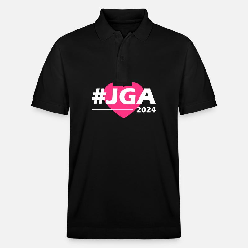 Junggesellinnenabschied 2024 Jga Herz - Stanley/Stella Unisex Bio-Poloshirt PREPSTER - Schwarz