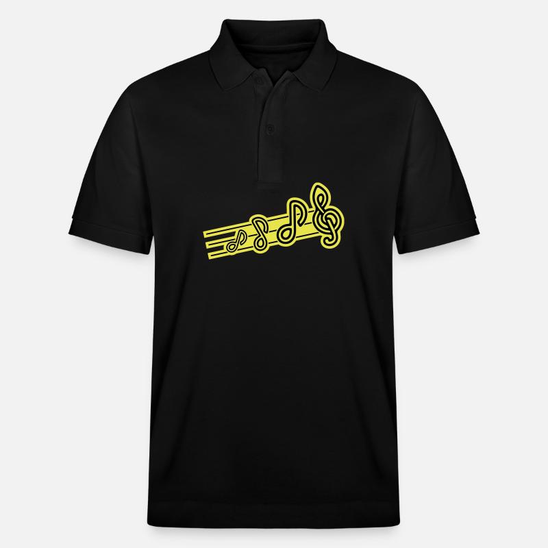 Musique Symbole Clef - Polo PREPSTER bio Stanley/Stella Unisexe - noir