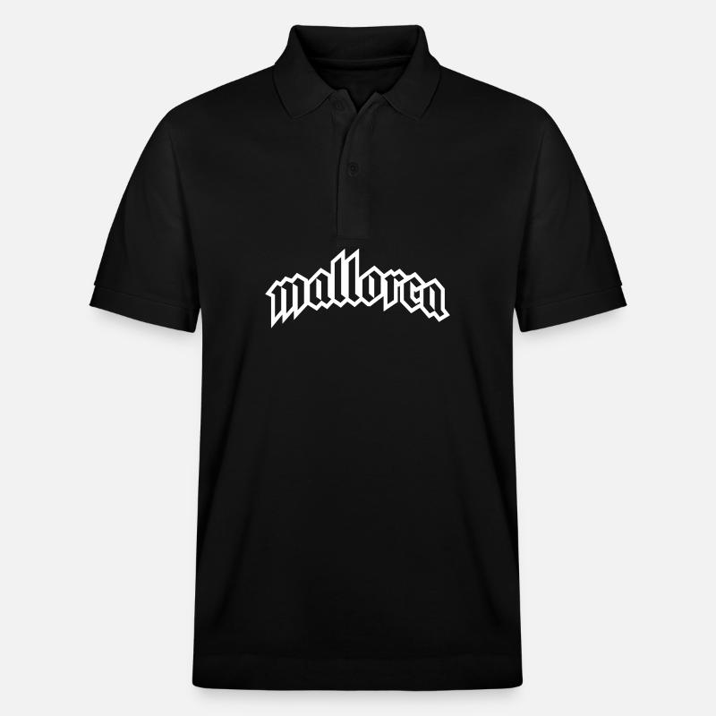 Mallorca Schrift - Stanley/Stella Unisex Bio-Poloshirt PREPSTER - Schwarz