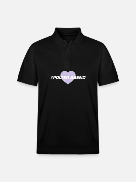 Polterabend Herz - Stanley/Stella Unisex Bio-Poloshirt PREPSTER - Schwarz