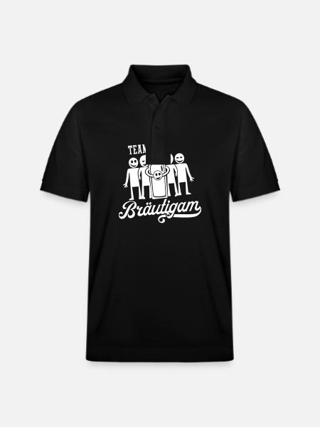 Wedding Groom Party - Stanley/Stella Unisex Organic Polo Shirt PREPSTER - black