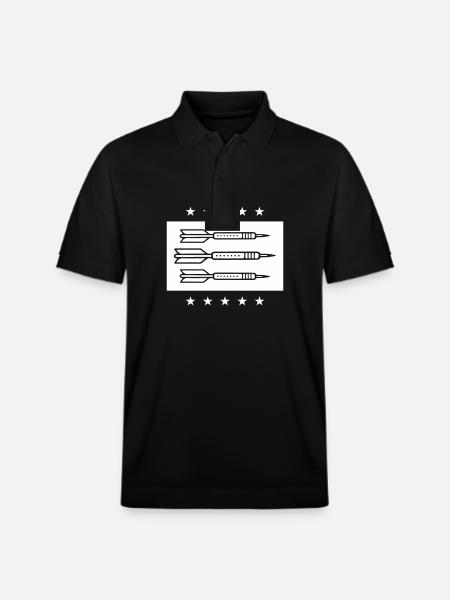 Darts Team Darts Icon - Stanley/Stella Unisex Organic Polo Shirt PREPSTER - black