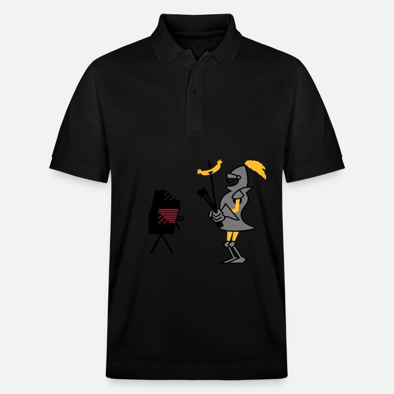 Grill Ritter / grill knight (3c) - Polo PREPSTER bio Stanley/Stella Unisexe - noir