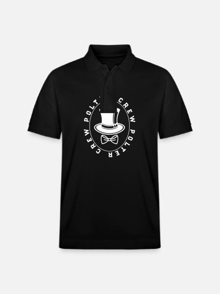 Polter Crew Engagement Wedding - Stanley/Stella Unisex Organic Polo Shirt PREPSTER - black
