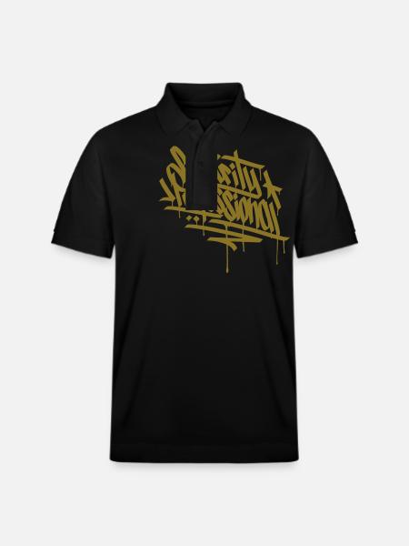 HACKER GRAFFITI TAG - CYBER SAFETY EXPERT - Stanley/Stella PREPSTER økologisk unisex poloshirt - sort
