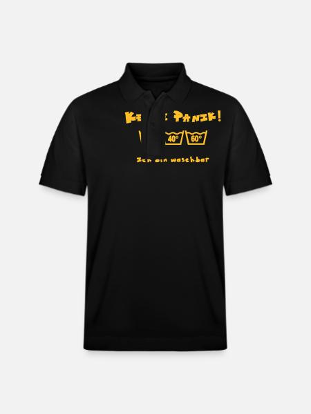 Ich bin waschbar! - Stanley/Stella Unisex Bio-Poloshirt PREPSTER - Schwarz