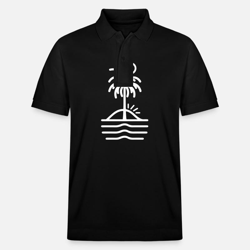 Île des Palmiers - Polo PREPSTER bio Stanley/Stella Unisexe - noir