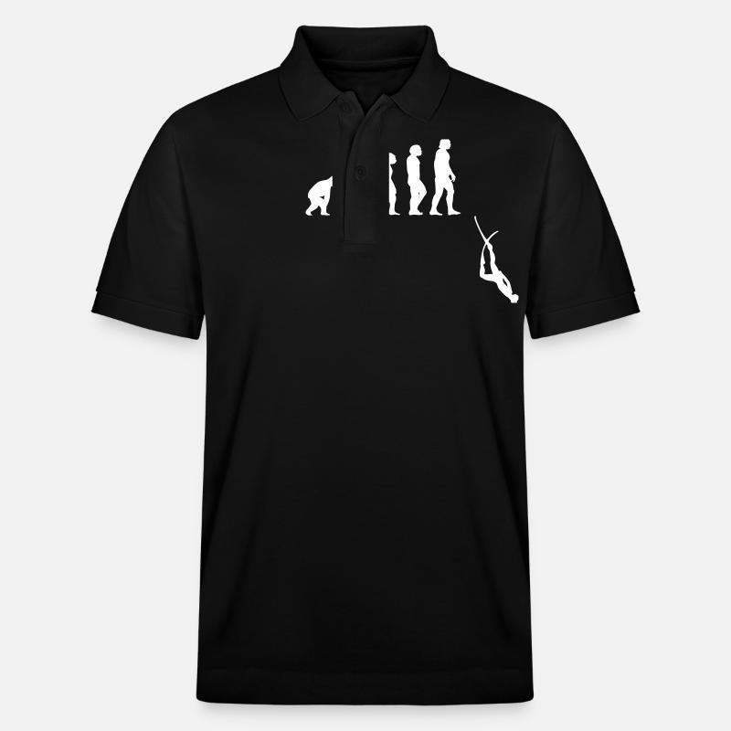 Évolution de l'apnée plongée - Polo PREPSTER bio Stanley/Stella Unisexe - noir