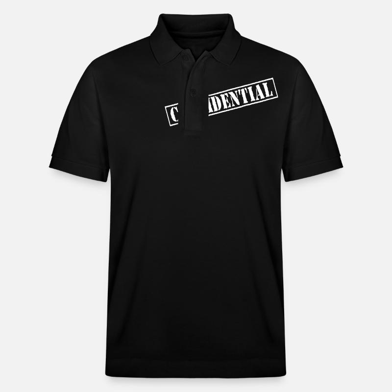 Confidential Vector Stempel - Stanley/Stella Unisex Bio-Poloshirt PREPSTER - Schwarz
