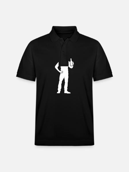 Beer Drinking Party - Stanley/Stella Unisex Organic Polo Shirt PREPSTER - black