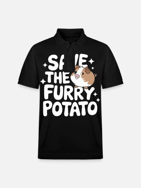 guinea pig - Stanley/Stella Unisex Organic Polo Shirt PREPSTER - black