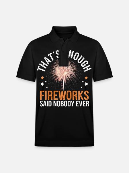 Pyrotechnics Fireworks Pyrotechnics - Stanley/Stella Unisex Organic Polo Shirt PREPSTER - black