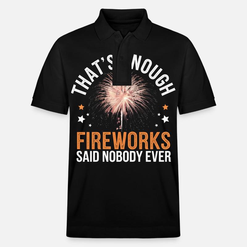 Pyrotechnics Fireworks Pyrotechnics - Stanley/Stella Unisex Organic Polo Shirt PREPSTER - black