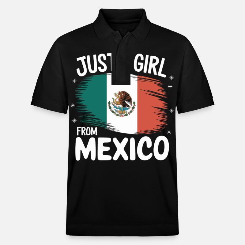 Mexique Mexique Mexicain Espagnol - Polo PREPSTER bio Stanley/Stella Unisexe - noir