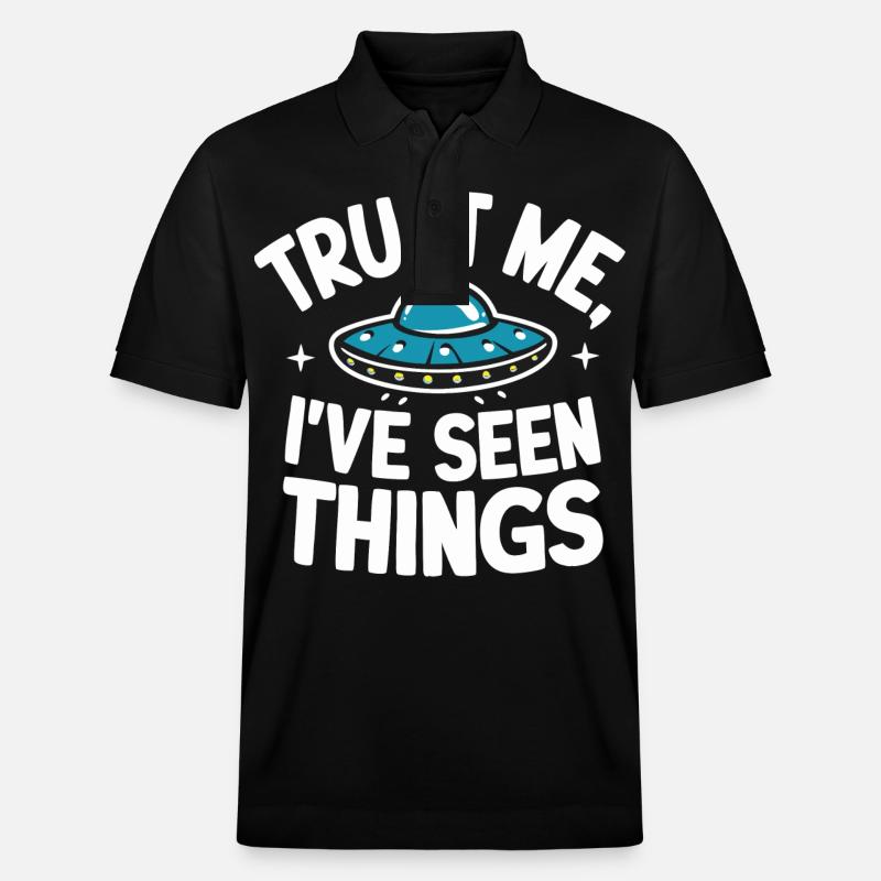 Alien UFO Aliens Außerirdischer - Polo PREPSTER bio Stanley/Stella Unisexe - noir