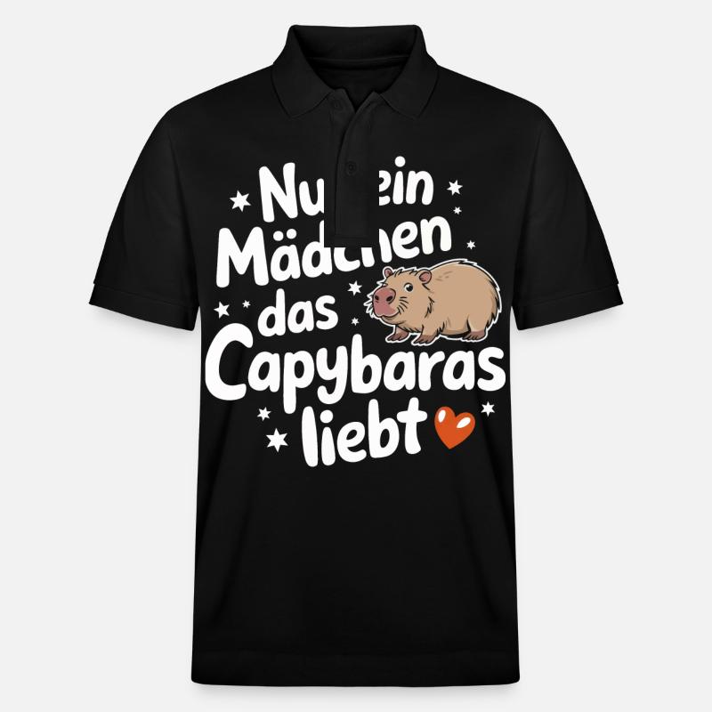 Capybara Wasserschwein Capybaras - Polo PREPSTER bio Stanley/Stella Unisexe - noir