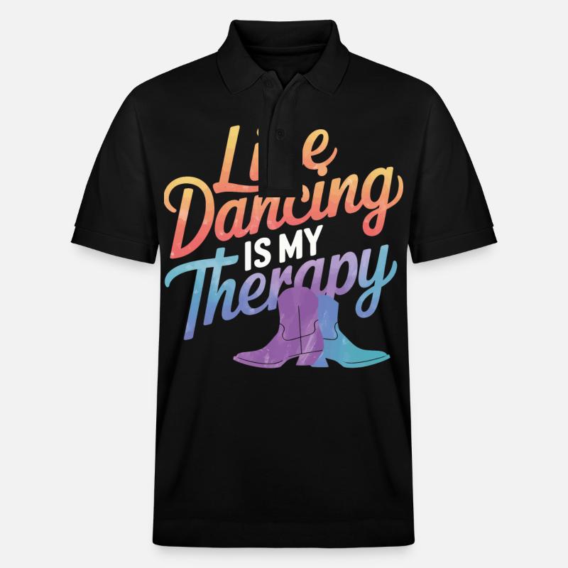 Line Dancing Tanzen Tänzer - Stanley/Stella Unisex Bio-Poloshirt PREPSTER - Schwarz