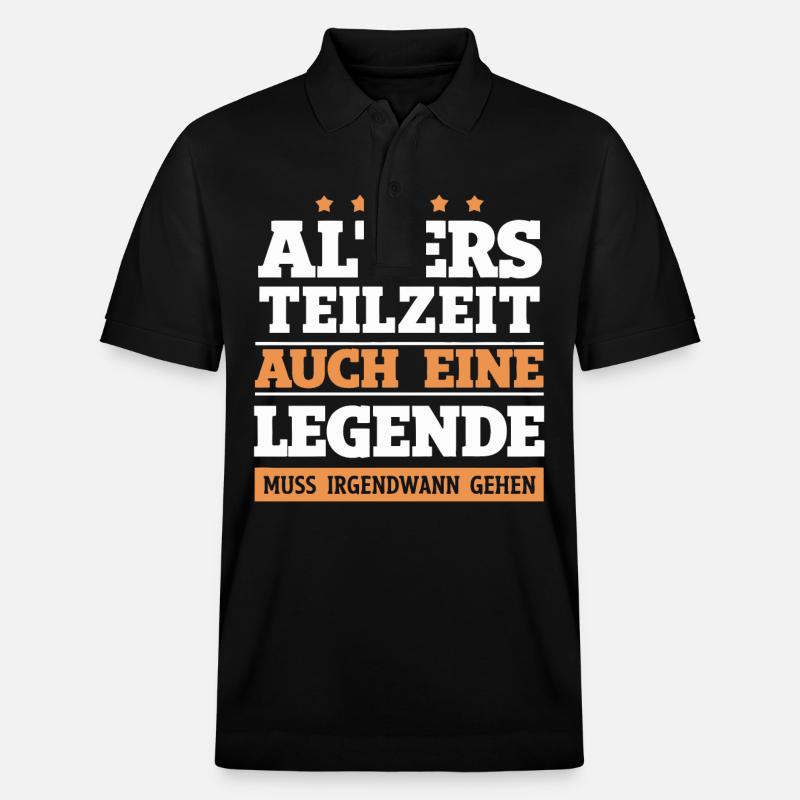 Retraite partielle ATZ - Polo PREPSTER bio Stanley/Stella Unisexe - noir