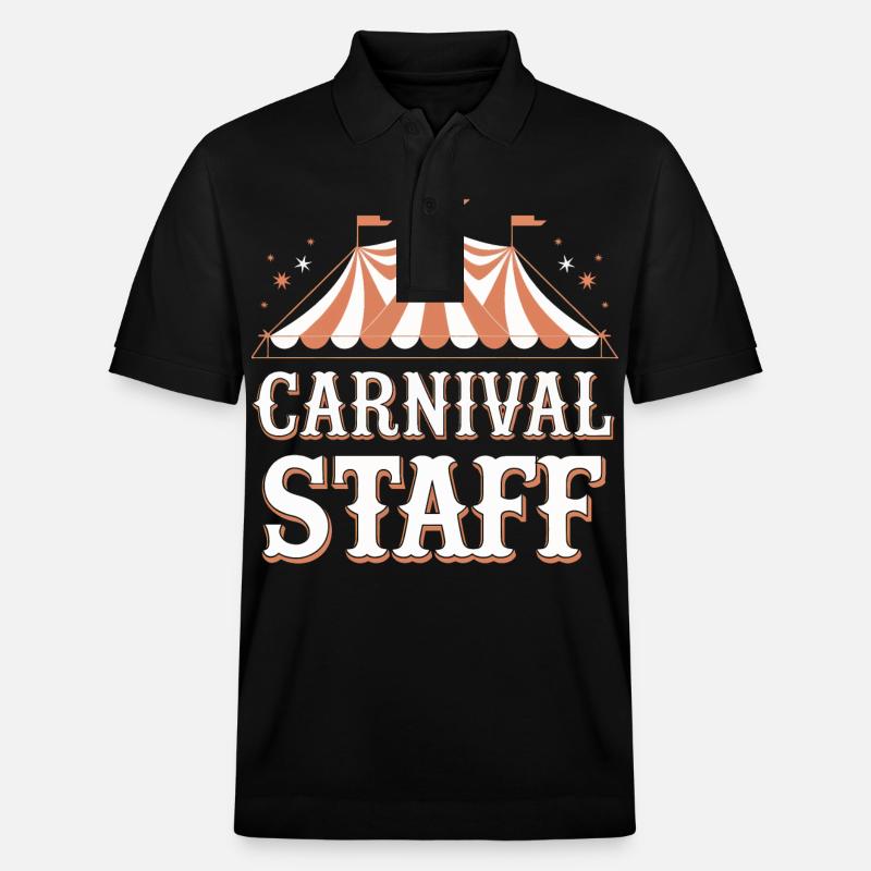 Zirkus Fasching Karneval - Stanley/Stella Unisex Bio-Poloshirt PREPSTER - Schwarz