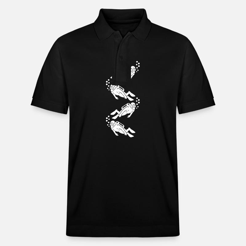 Tauchen Taucher - Stanley/Stella Unisex Bio-Poloshirt PREPSTER - Schwarz