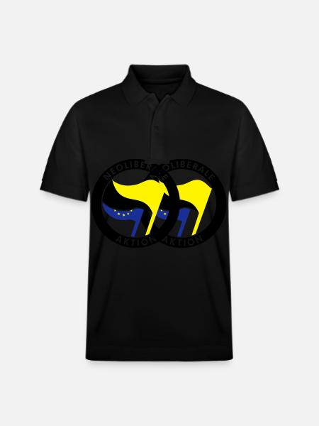 Neoliberale Aktion - Stanley/Stella Unisex Bio-Poloshirt PREPSTER - Schwarz