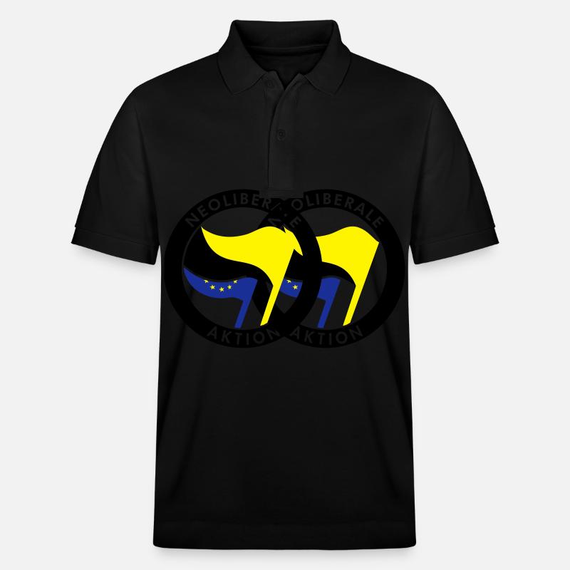 Neoliberale Aktion - Stanley/Stella Unisex Bio-Poloshirt PREPSTER - Schwarz