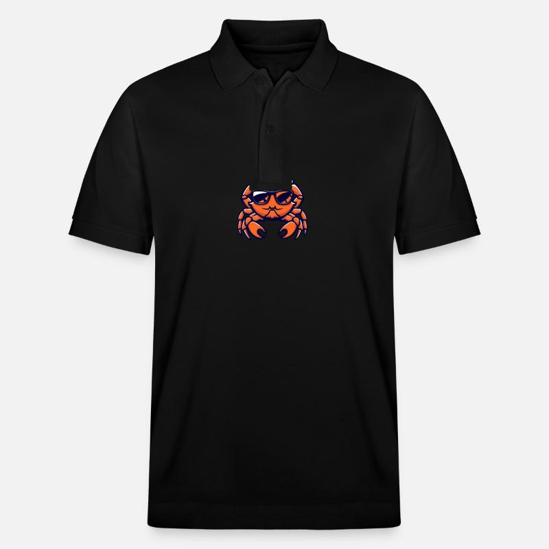 Krebs Krabbe Cool Comic - Stanley/Stella Unisex Bio-Poloshirt PREPSTER - Schwarz
