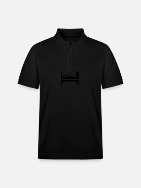 Sleeping Bed - Stanley/Stella Unisex Organic Polo Shirt PREPSTER - black