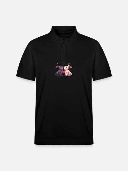 Coeur de Chèvre Saint-Valentin - Polo PREPSTER bio Stanley/Stella Unisexe - noir