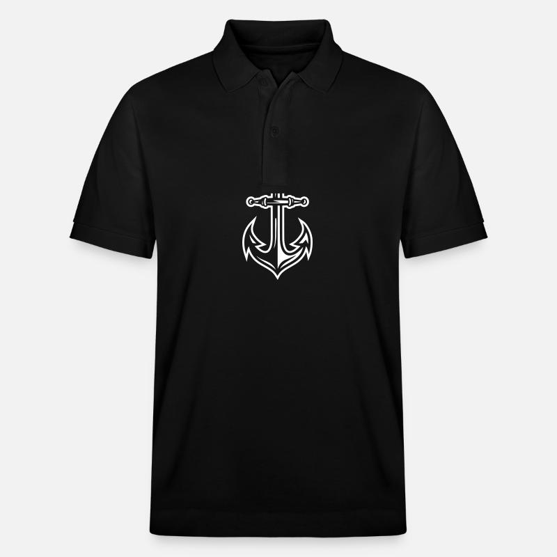 Anker Hafen - Stanley/Stella Unisex Bio-Poloshirt PREPSTER - Schwarz