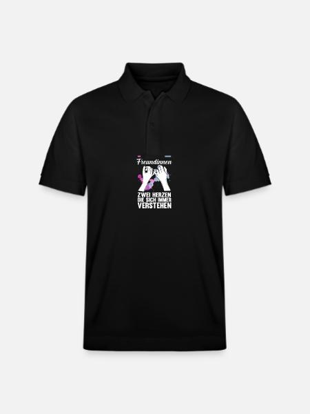 Best friend - Stanley/Stella Unisex Organic Polo Shirt PREPSTER - black