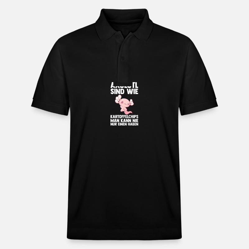 Axolotl - Polo PREPSTER bio Stanley/Stella Unisexe - noir