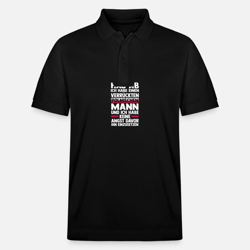 Pole Polen - Stanley/Stella Unisex Bio-Poloshirt PREPSTER - Schwarz