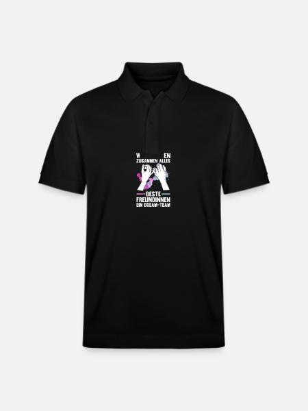 Best friend - Stanley/Stella Unisex Organic Polo Shirt PREPSTER - black