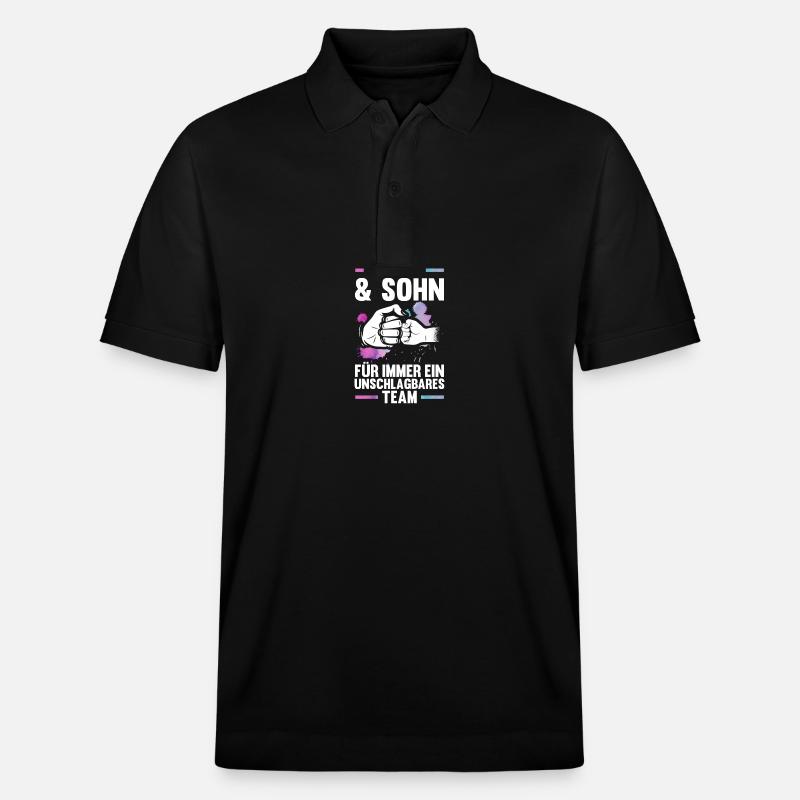 Maman et fils - Polo PREPSTER bio Stanley/Stella Unisexe - noir