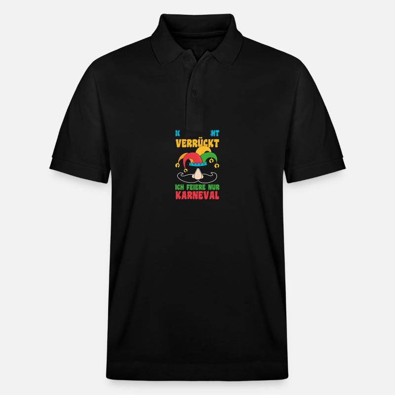 Costume de carnaval Carnaval - Polo PREPSTER bio Stanley/Stella Unisexe - noir