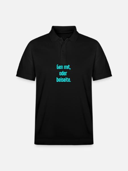 Geh mit oder beiseite - Stanley/Stella Unisex Bio-Poloshirt PREPSTER - Schwarz