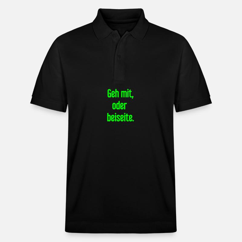 Geh mit oder beiseite - Stanley/Stella Unisex Bio-Poloshirt PREPSTER - Schwarz