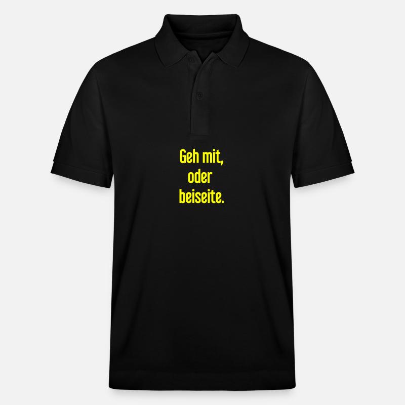 Geh mit oder beiseite - Stanley/Stella Unisex Bio-Poloshirt PREPSTER - Schwarz