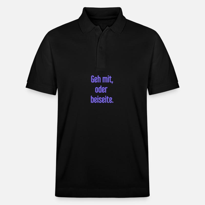 Geh mit oder beiseite - Stanley/Stella Unisex Bio-Poloshirt PREPSTER - Schwarz